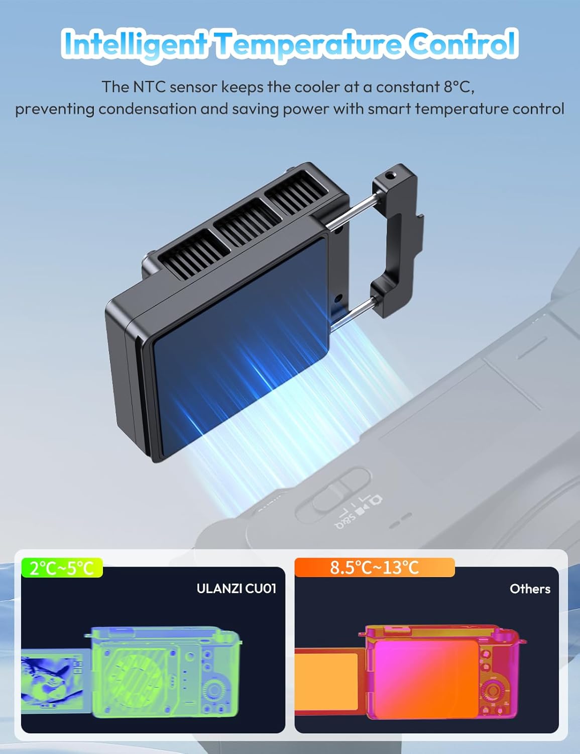 Refroidisseur d'appareil photo avec Batterie