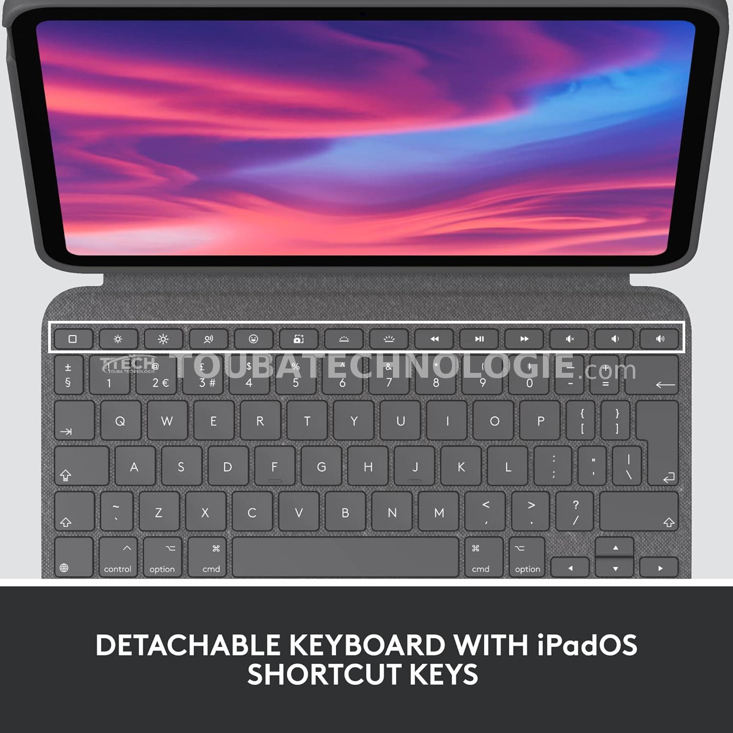 Clavier détachable Logitech Combo Touch pour iPad