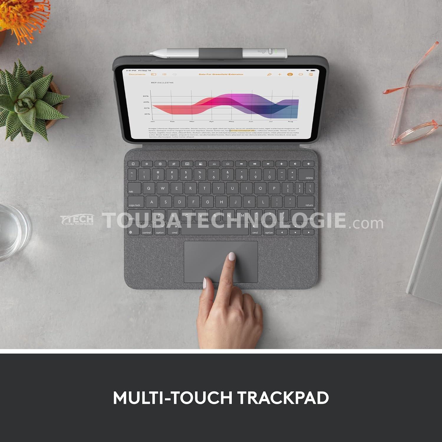 Clavier détachable Logitech Combo Touch pour iPad