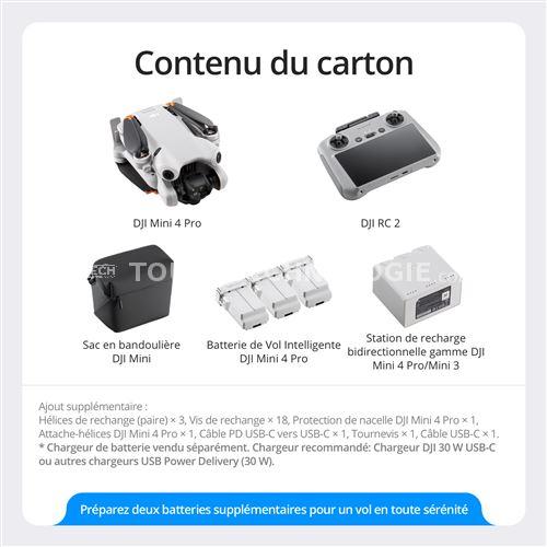 Drone Dji Mini 4 Pro Fly More Combo avec radiocommande