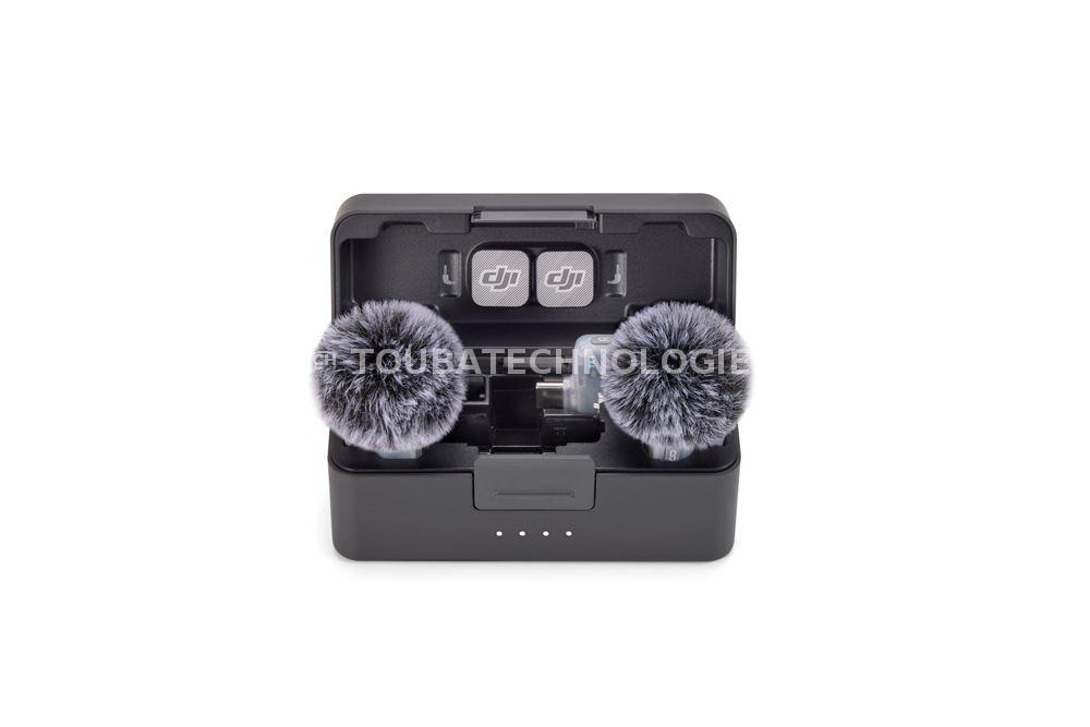 Microphone sans fil Dji Mic Mini 2 Bluetooth 2 TX + 1 Mobile RX + Etui de chargement Noir
