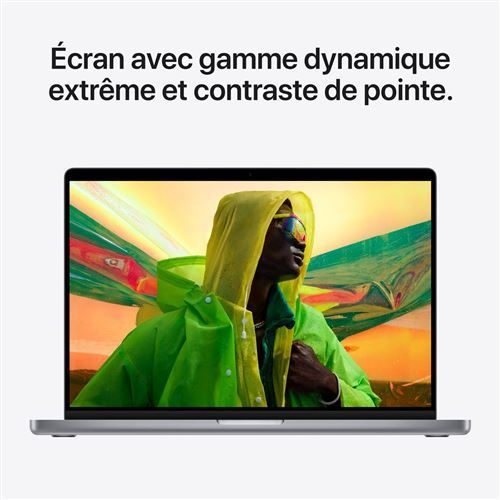 Apple MacBook Pro 16'' 512 Go SSD 16 Go RAM Puce M1 Pro CPU 10 cœurs GPU 16 cœurs 2021
