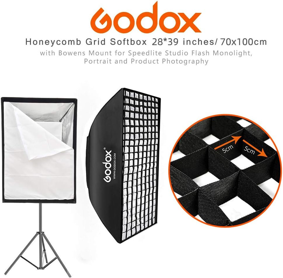 Boîte à lumière Godox SB-FW 70 x 100 cm avec grille (monture Bowen)